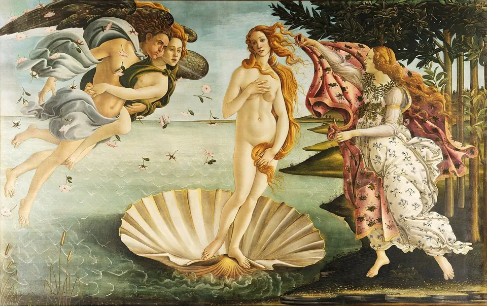 The Birth of Venus by Sandro Botticelli, 1480