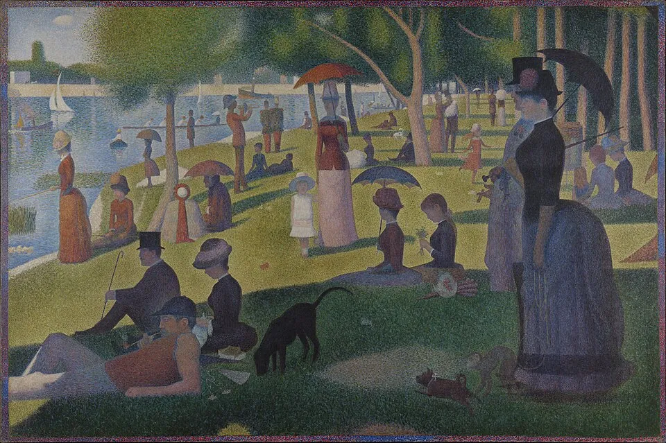 A Sunday on La Grande Jatte by Georges Seurat, 1884–1886