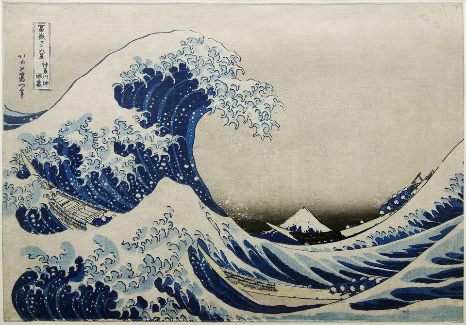 The Great Wave off Kanagawa by Katsushika Hokusai, 1831
