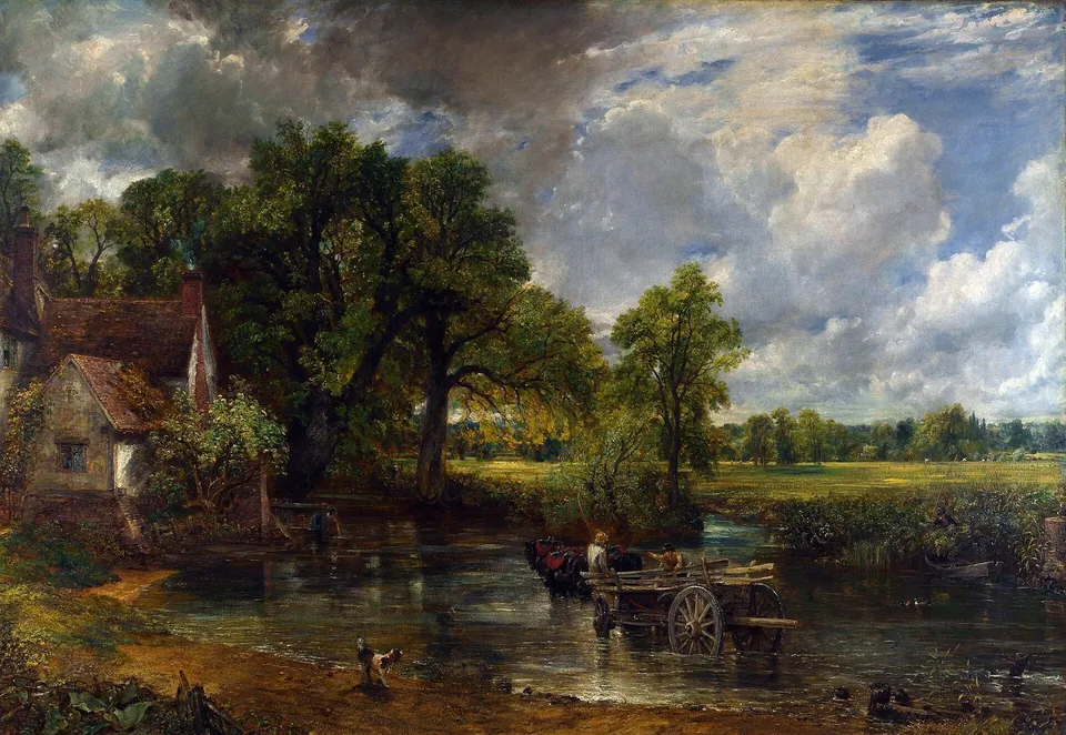 The Hay Wain by John Constable, 1821