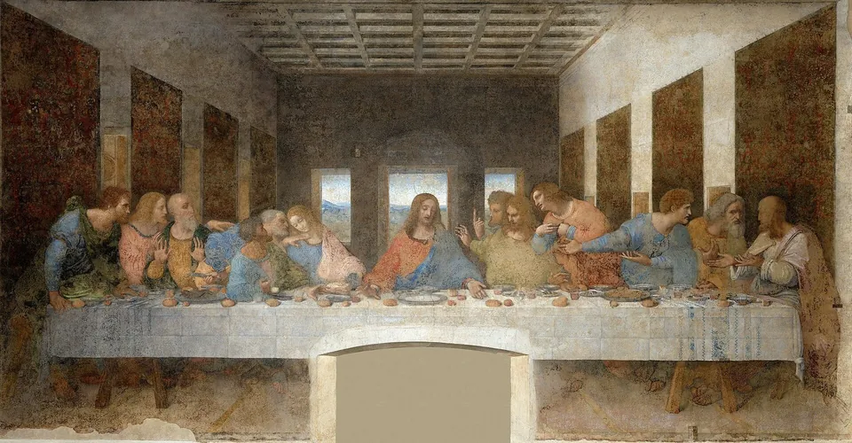The Last Supper by Leonardo da Vinci, 1490