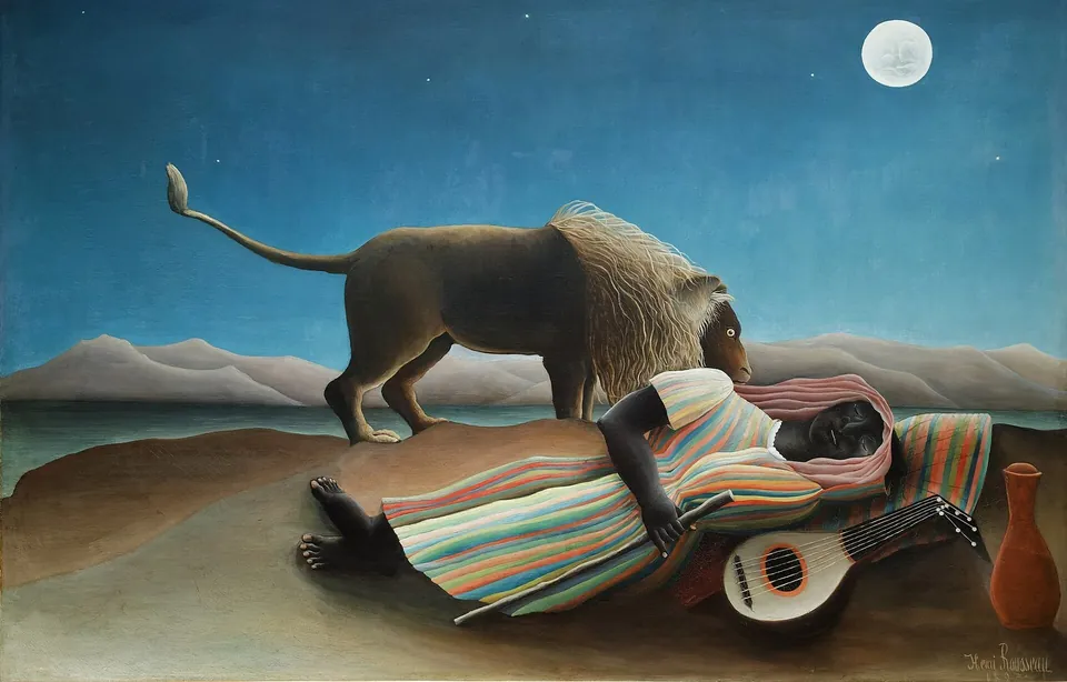The Sleeping Gypsy by Henri Rousseau, 1897
