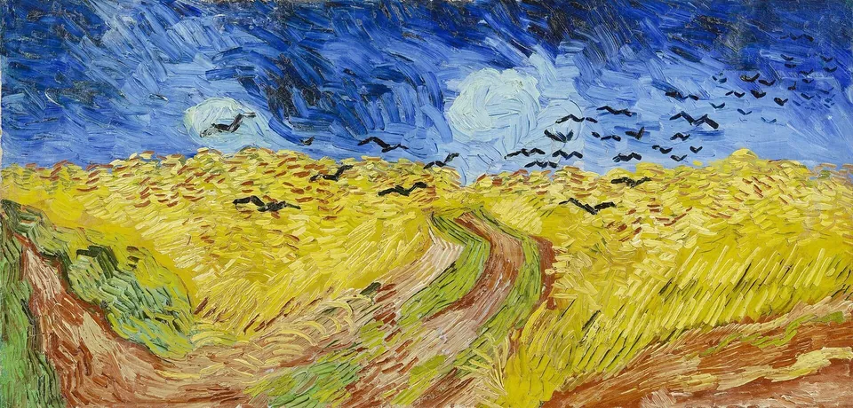 Wheatfield with Crows by Vincent van Gogh, 1890