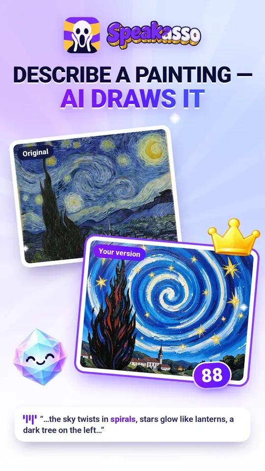 Describe a painting, AI draws it