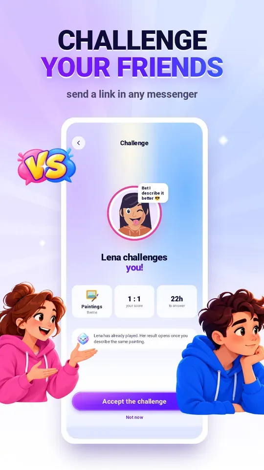 Tantang teman untuk duel